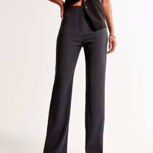 Abercrombie & Fitch High Rise Slim Boot Trouser Black [NWT]